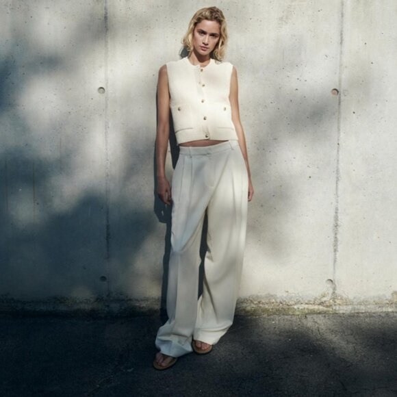 ZARA SMOOTH KNIT VEST TOP - Picture 5 of 5